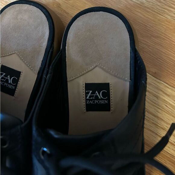 ZAC Zac Posen Ashley Women's Mule Sneaker Leather Black Size 8M New Without Tags - Picture 8 of 8